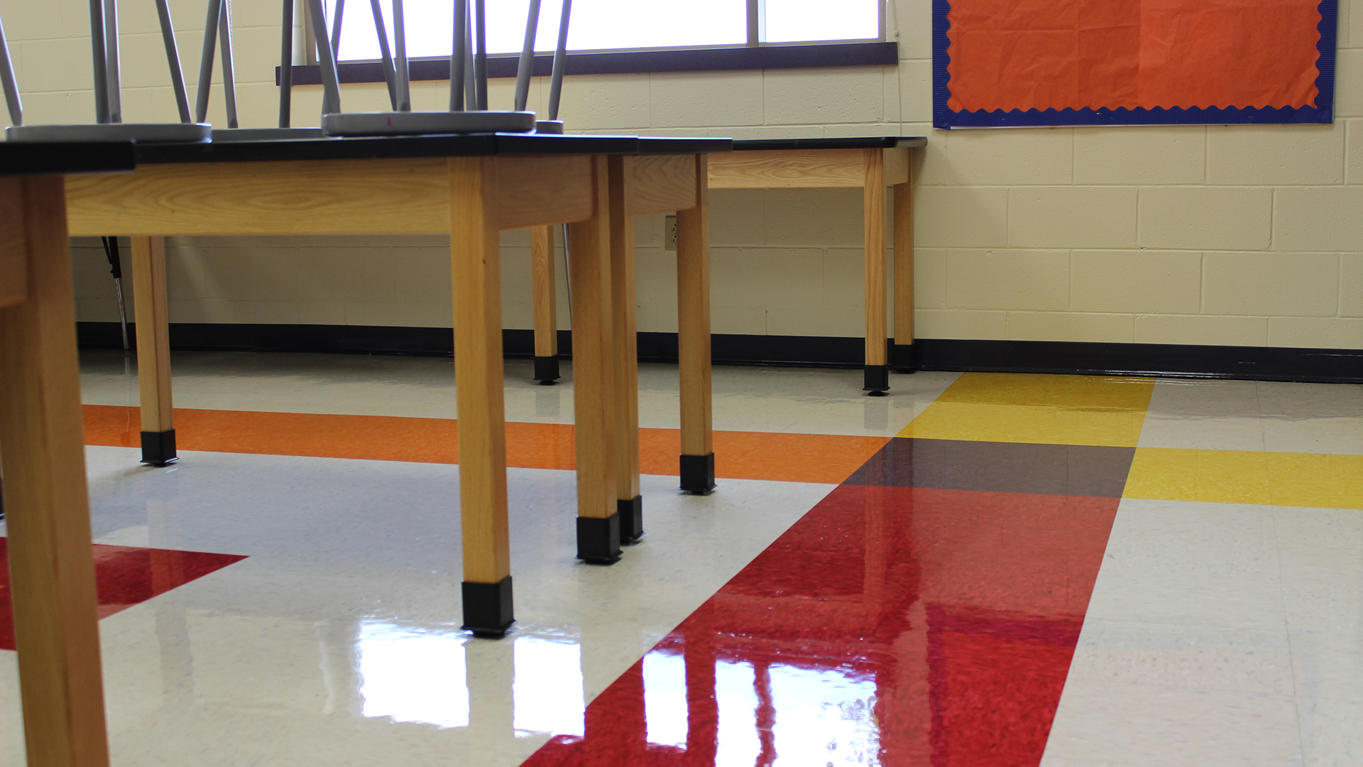 X-Coat Nano on a class room floor