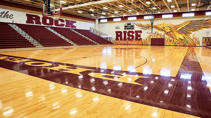 Sport Kote PC on a vibrant colored gym floor