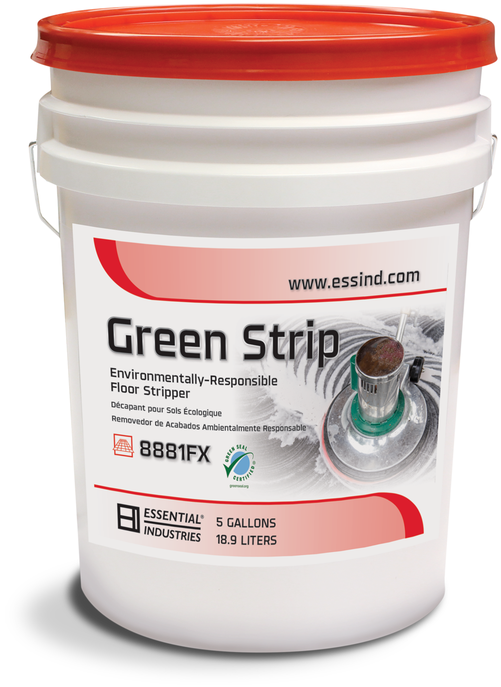 Green Strip 5 Gallon Pail Product Photo