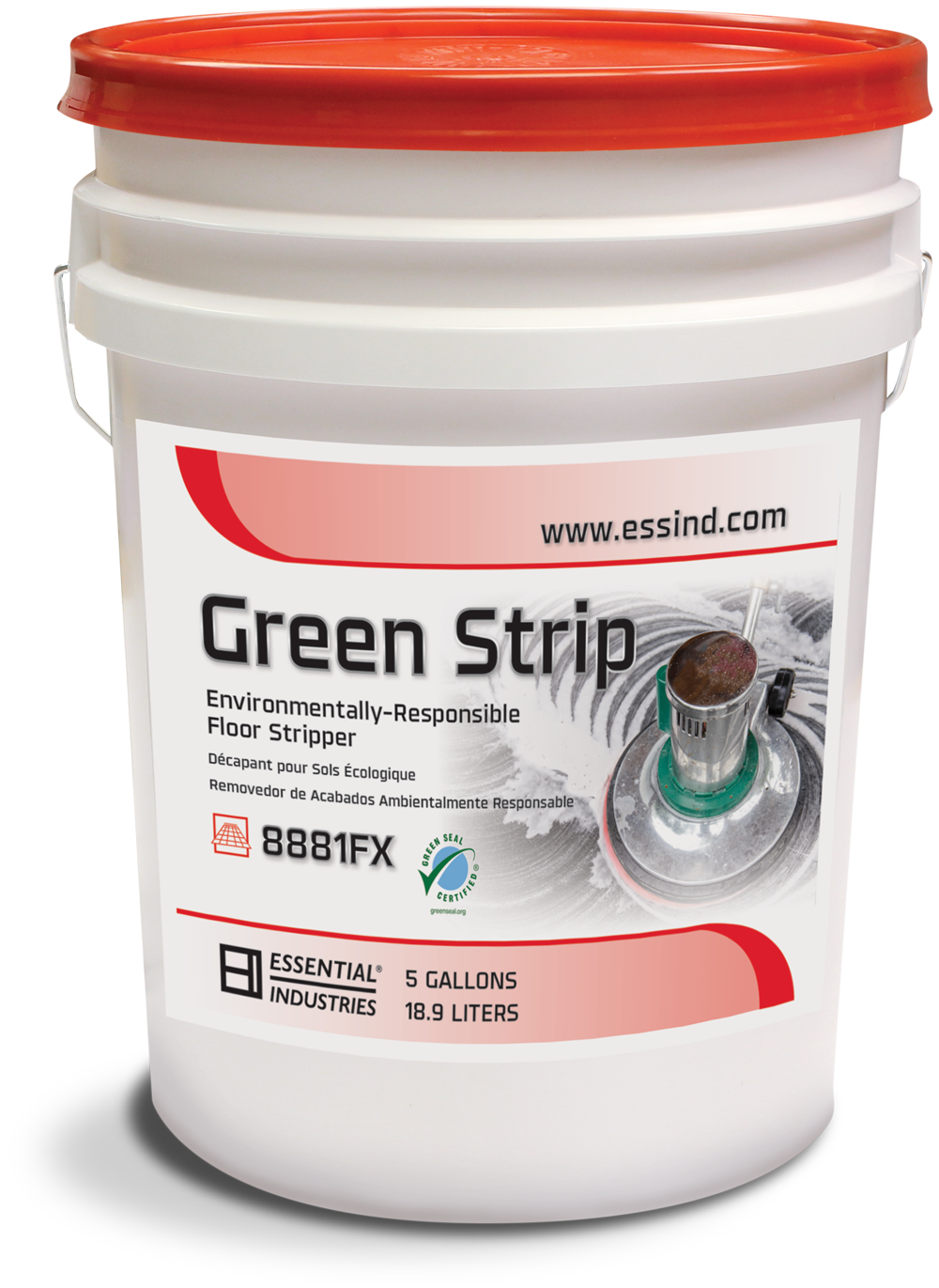 Green Strip 5 Gallon Pail Product Photo