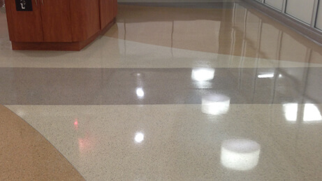 T-RX Shine on a Terrazzo Floor