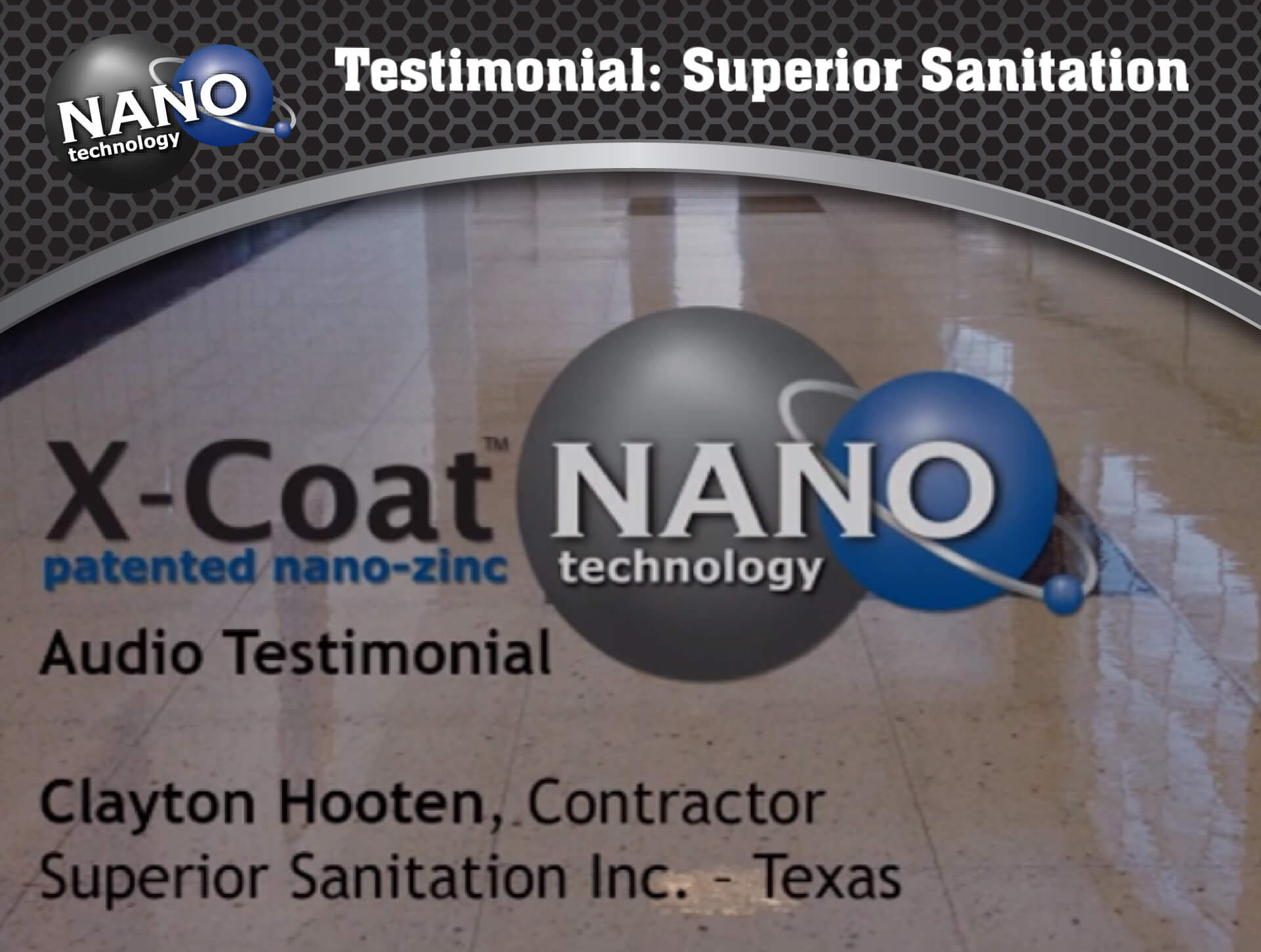 X-Coat Nano Testimonial Superior Sanitation