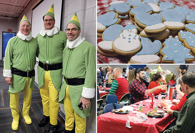 Elves, Cookies and Lunch at Essentials Holiday Party