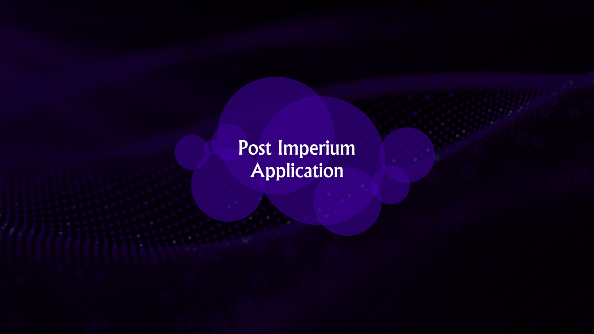 Post Imp App